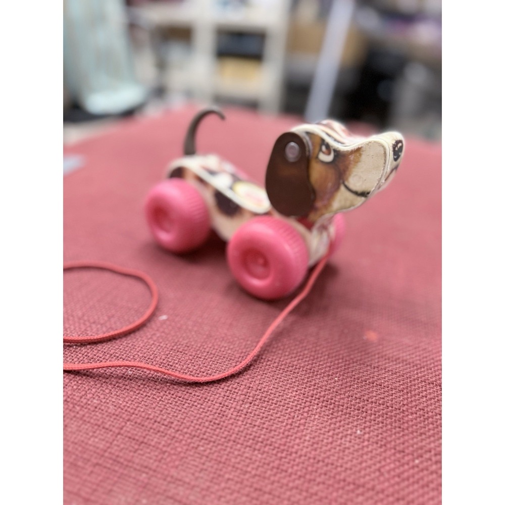 Vintage Fisher Price Little Snoopy Pull Along‎ Dog